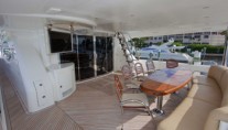 Yacht DREAM -  Aft Deck Dining